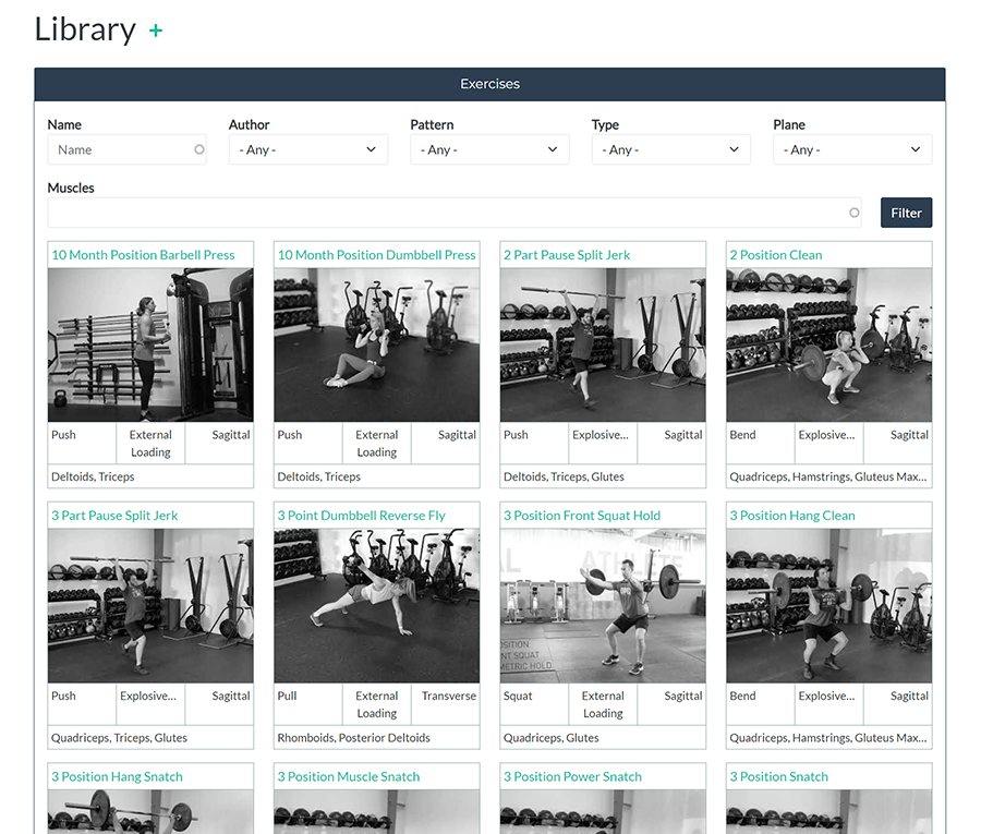 Exercise Video Library